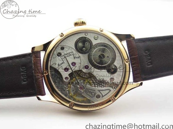 MIROTIME 0318 Effortless Portuguese Fa Jones IW544201 RG GSF 1:1 Best Edition White Dial On Leather Strap 7228
